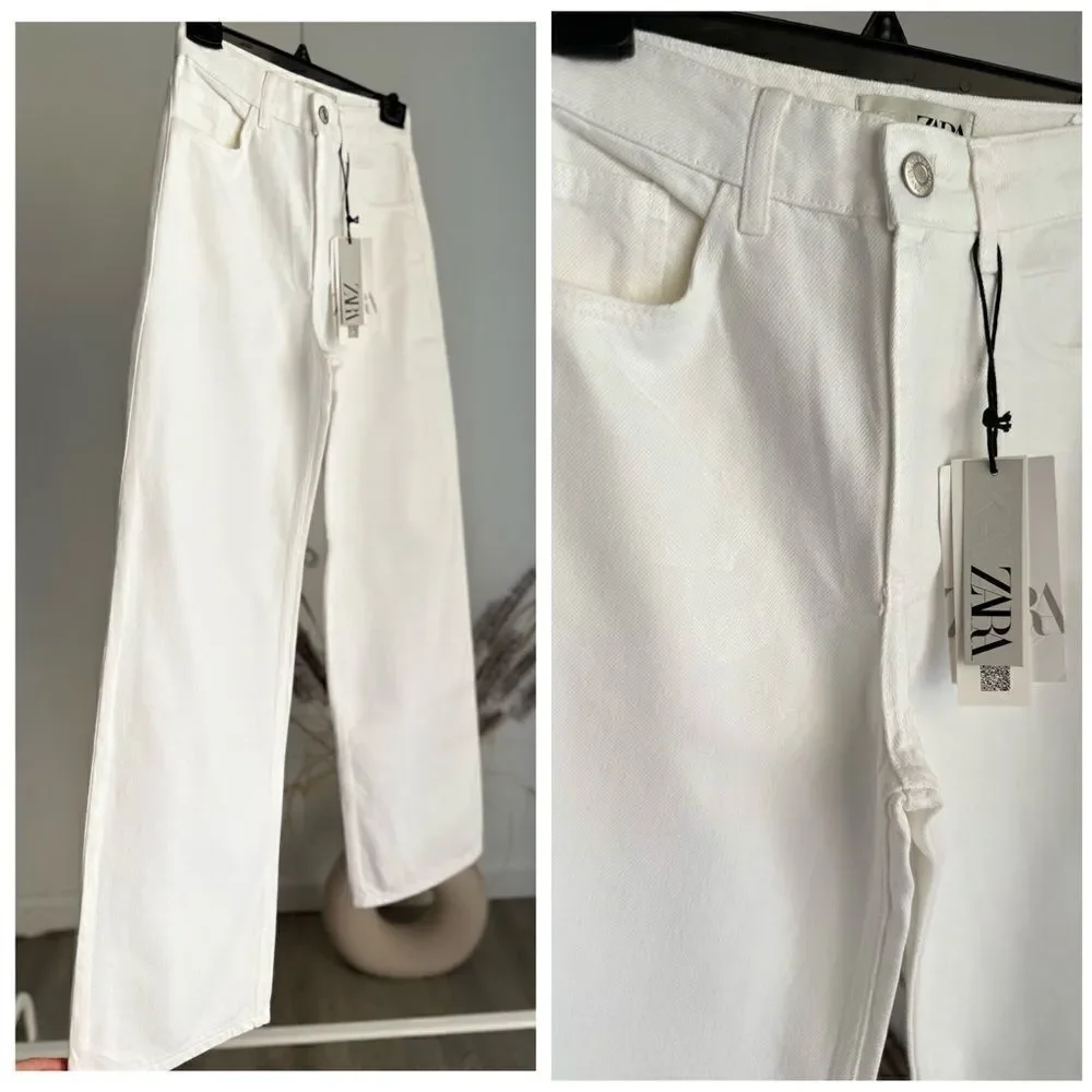 Kaia Greber x Zara Coated Jeans New